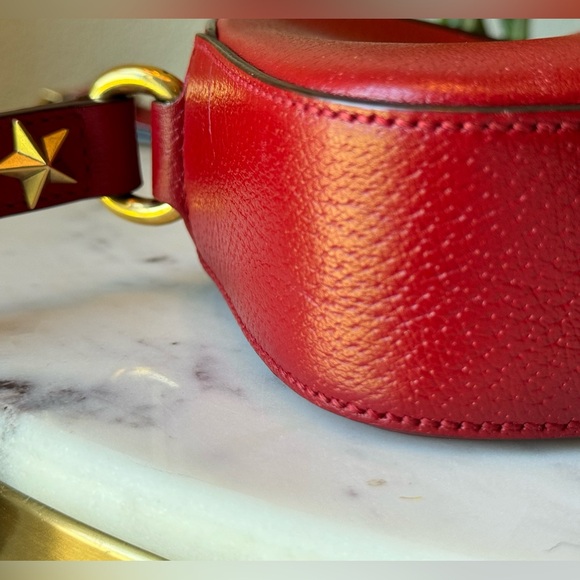 Gucci Web Animalier Crossbody Bag. Red - Picture 7 of 14